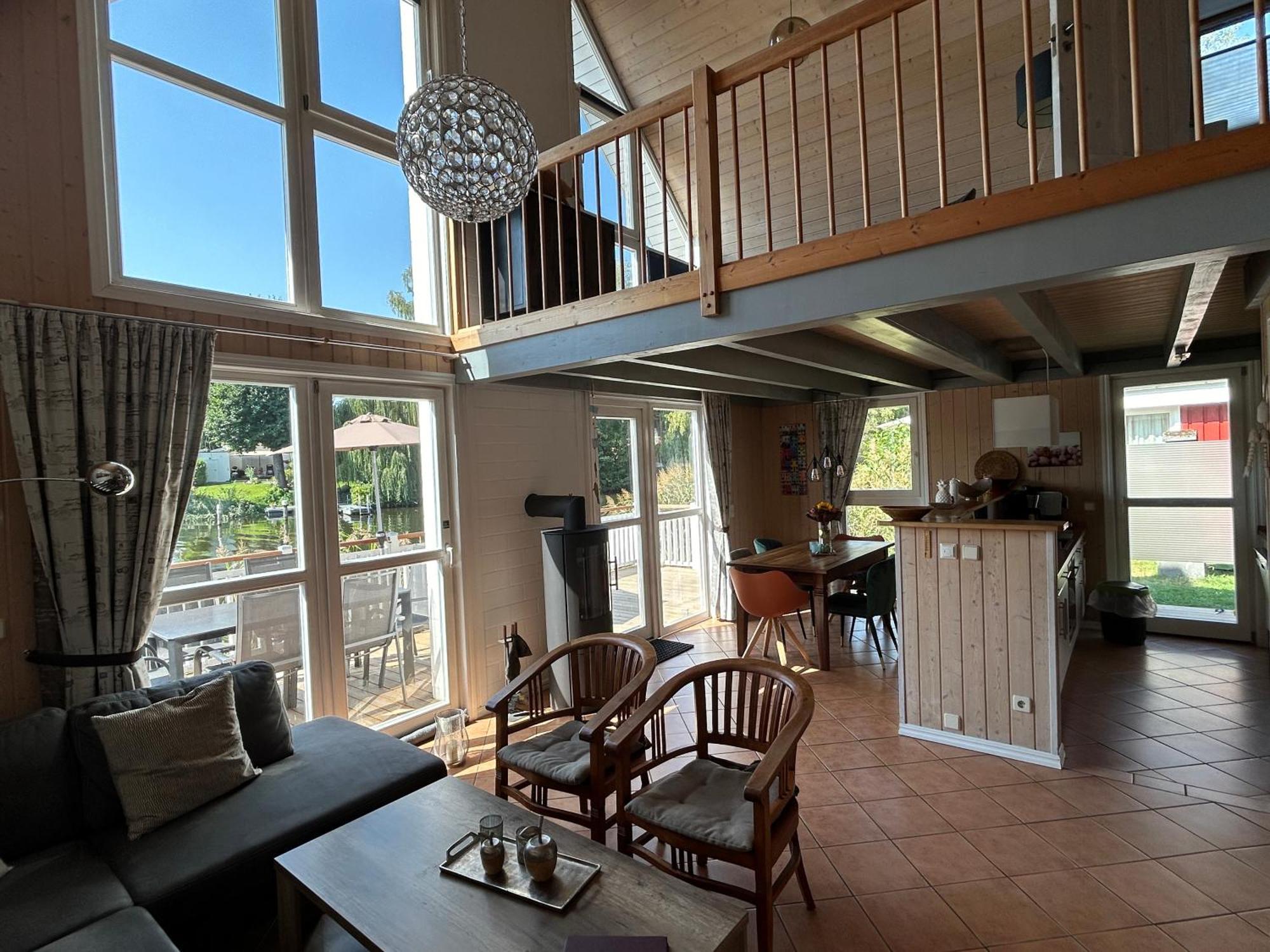 Ferienhaus Mit Wasserterrasse - Mit Sauna Und Kamin - Inklusive Nebenkosten Wendisch Rietz Exteriör bild